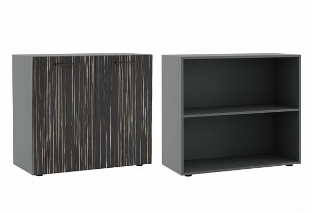 Креденция Dali 90x41x80 эбен антрацит - Вид 1