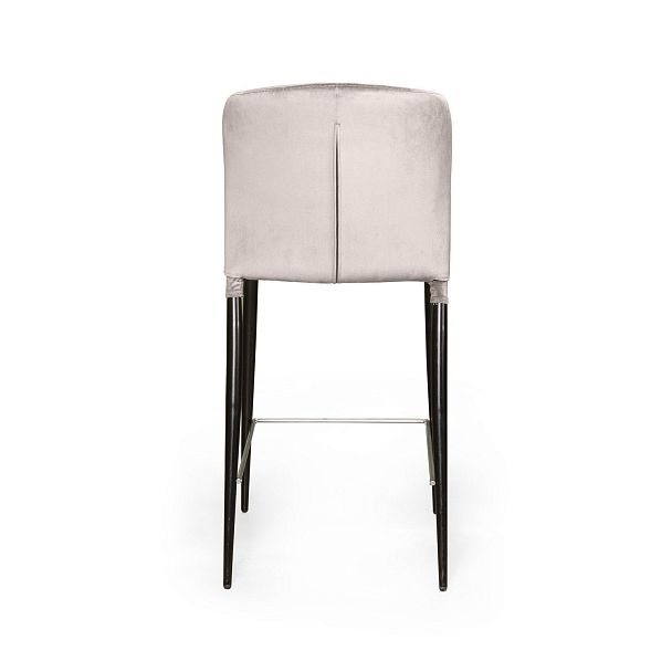 Стул полубарный Albert, бархат пепельно-бежевый 25 /опора конус - Вид 5
