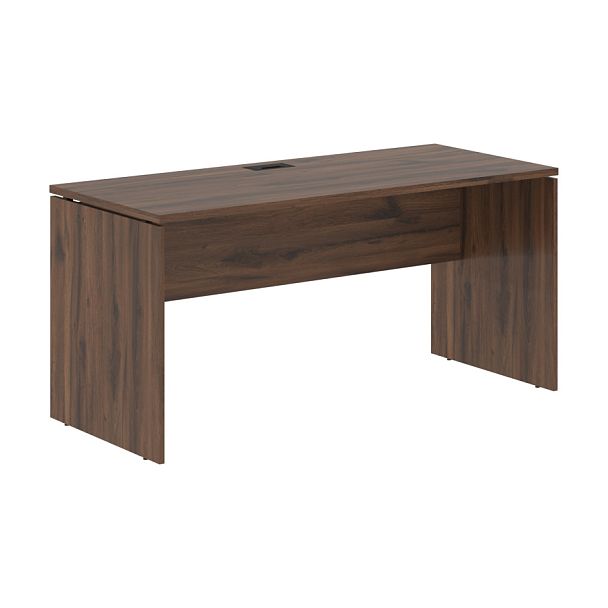 Стол прямой EDST 1567 Дуб Денвер тёмный/Черный 1560х670х750 EDIS - Вид 1