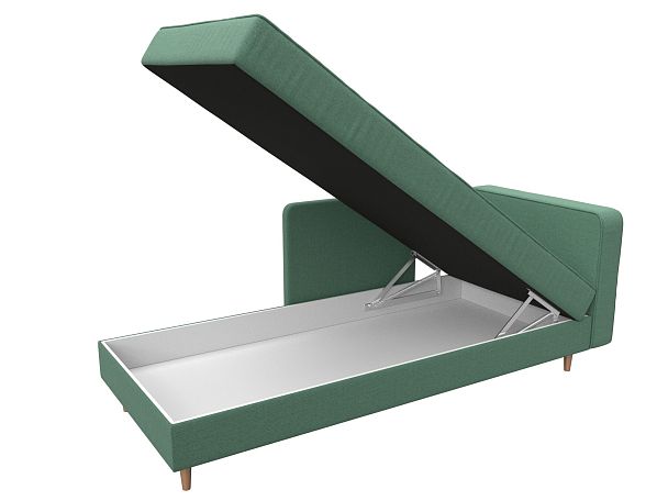 Кушетка Прайм правая Рогожка зеленый - Вид 7