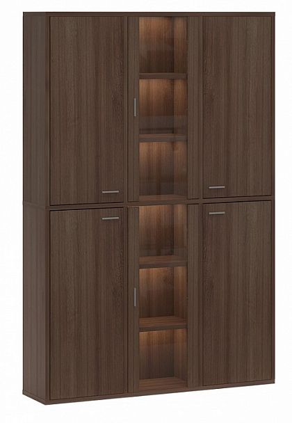 Шкаф-витрина Домино СУ(ш3в2)+4ФГ+2ФС Шамони - Вид 1