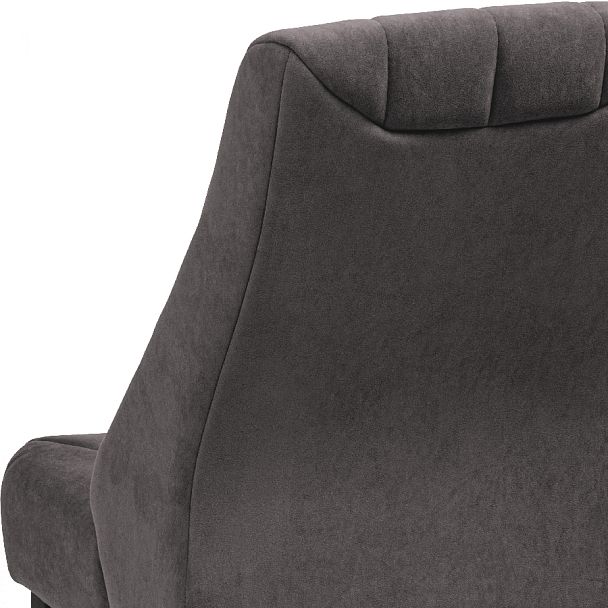 Комплект деревянных мягких стульев Лорелин Черный/Темно-серый велюр, 4 шт. - Вид 10