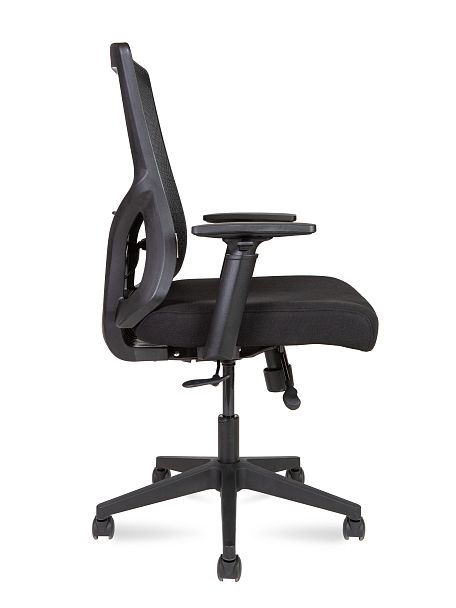 Кресло офисное Гарда LB / черный пластик / черная сетка / черная сидушка - Вид 3