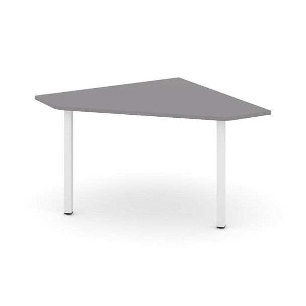 Стайл Проджект Угловой элемент переговорного стола SN-5.UPRG-031 Серый Пепел/Металл Белый 1180*1180* - Вид 1