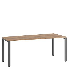 Стол трапеция правый Tess 180x80x75 дуб крафт золотой - Фото предпросмотра