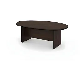 БЕРЛИН / BERLIN Конференц-стол составной 2160х1300х740 Венге/Черный - Фото предпросмотра