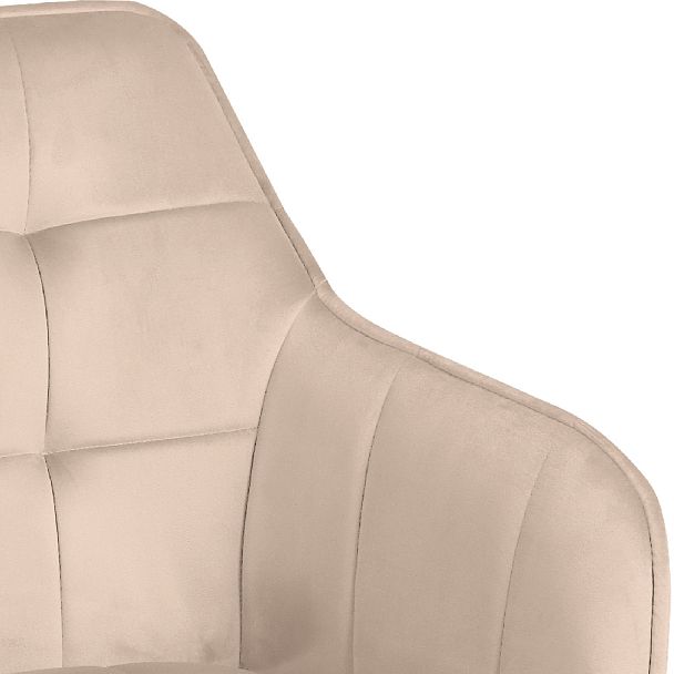 Барное поворотное кресло Мони К, Confetti cream/черный - Вид 9