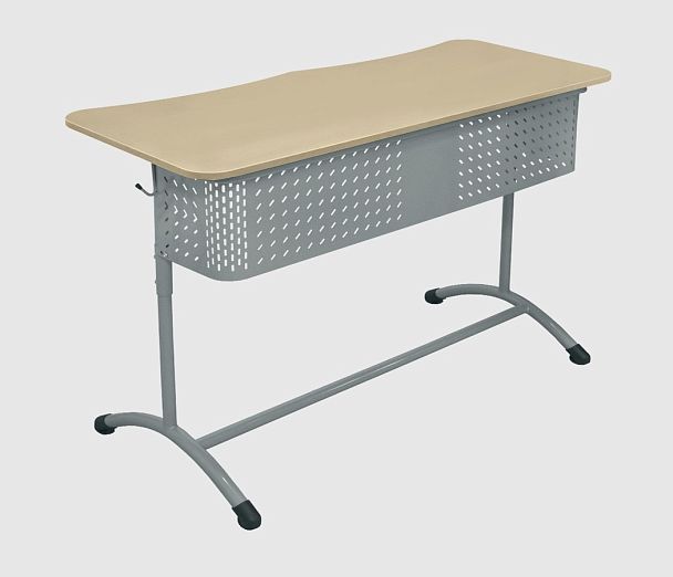 Стол ученический Мега 2М (Р), двухместный, регулируемый, с перфорированным экраном, гр.3-5 - Вид 4