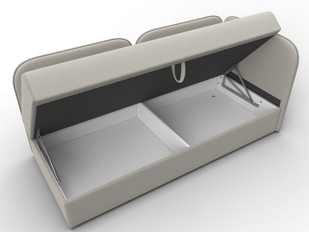 Тахта Лига-094 НПБ Рогожка бежевый - Вид 7