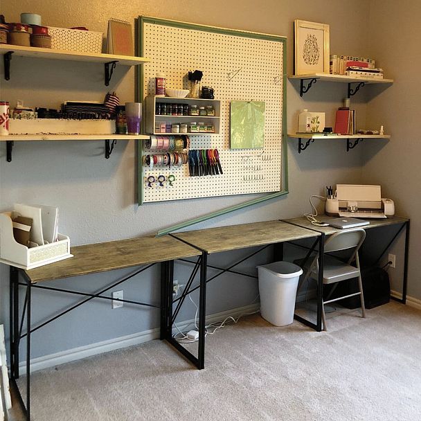 Стол на металлокаркасе BRABIX "LOFT CD-002", 1000х500х750 мм, складной, цвет дуб натуральный, 641214 - Вид 12