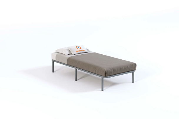 Кровать - подиум металлическая София 1200*2000, цвет серый - Вид 1