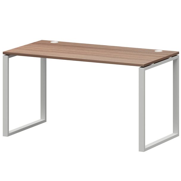 Стол на металлокаркасе АМ.О-002.60 Темный шимо/Белый 1200x600x760 Арго-М - Вид 1