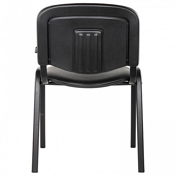 Стул для персонала и посетителей BRABIX "Iso CF-005", черный каркас, кожзам черный, 531977, стопируемый - Вид 5