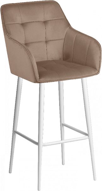 Комплект барных поворотных кресел Мони К, Confetti latte/белый, 2 шт. - Вид 4