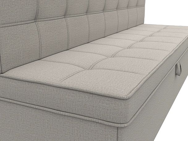 Диван кухонный прямой Техас Рогожка бежевый - Вид 3