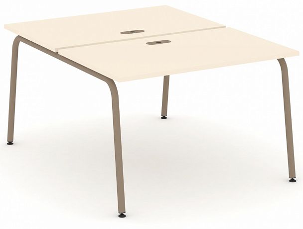 Рабочая станция на 2 места "ESTETICA" ES.D.RS-2.2-LK Сатин - Вид 1