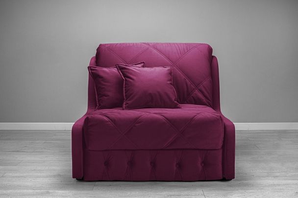 Кресло-аккордеон «Римини» розовое (брусничный) - Вид 2