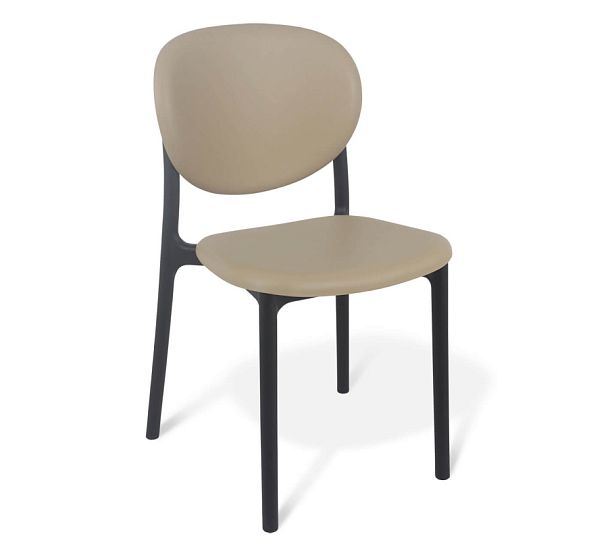 Стул Sheffilton SHT-S180 бежевый/черный - Вид 1