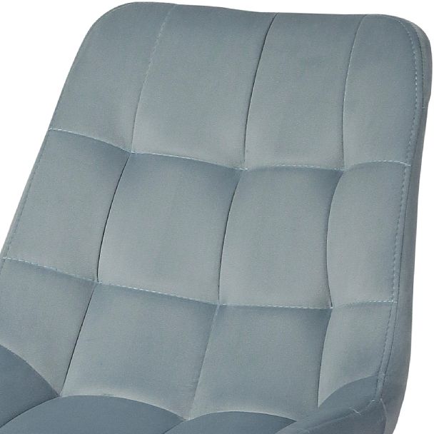 Барный поворотный стул Эйден, Confetti dusty blue/белый - Вид 7