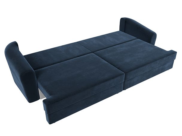 Диван прямой Милтон Велюр синий - Вид 10