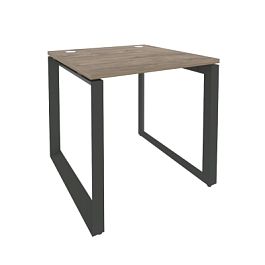Onix Стол рабочий на О-образном м/к O.MO-SP-0.8 Тиквуд темный/Антрацит металл 780*800*750 - Фото предпросмотра