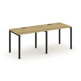 Concept Рабочая станция 2 места CN.ORS-001 Дуб Винченцо/Металл Черный 1960*720*750 - Фото предпросмотра
