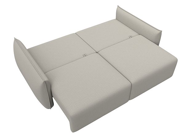 Диван прямой Лига-051 НПБ Рогожка бежевый - Вид 9