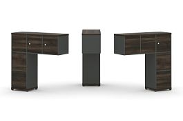 Concept Надставка низкая CN.DNN-006 Дуб Мали/Антрацит/Металл Антрацит 1099*365*1130 - Фото предпросмотра