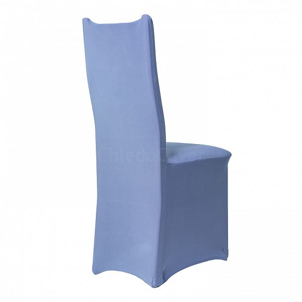 Чехол 01 с прямой спинкой, серо-голубой - Вид 3