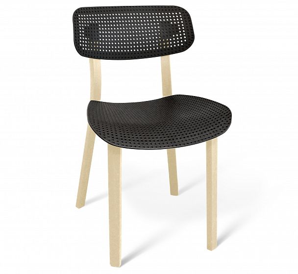 Стул Sheffilton SHT-S85 черный черный/бежевый - Вид 1