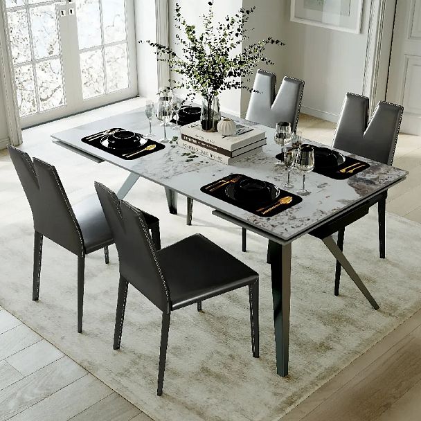 Стол раскладной Asti (140+40+40), керамика глянцевая Cold Jade - Вид 7