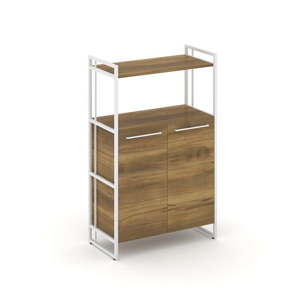 Rift Шкаф 3 ниши широкий RF.SS-32 Сандал Янтарный/Металл Белый 798*396*1286 - Вид 1