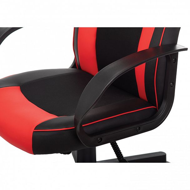 Кресло компьютерное BRABIX "Game GM-017", экокожа/ткань, черное/красное, 532642, GM-017_532642 - Вид 9