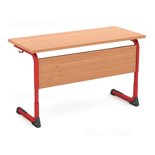 Стол ученический, 2-местный, регулируемый на плоскоовальной трубе, гр.4-6 - Вид 7