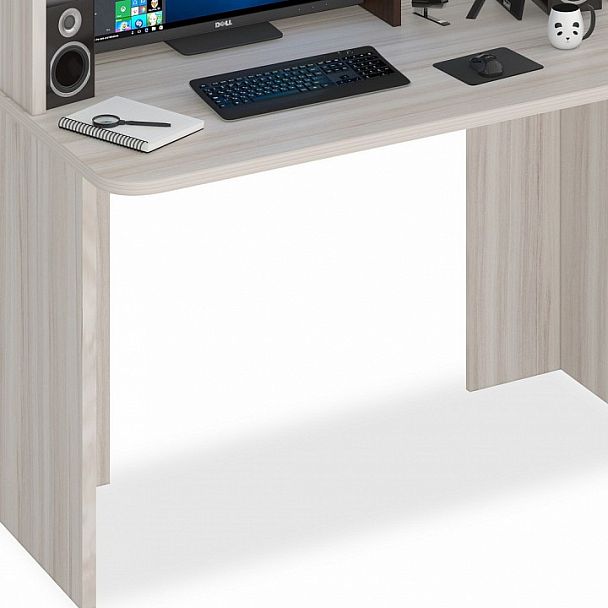 Стол компьютерный Домино Lite СКЛ-Прям120Р+НКЛ-120 Венге/Карамель - Вид 4