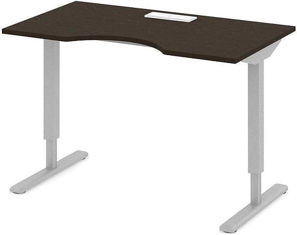 Стол офисный рабочий С-ТРС13 "Трансформер"  ПК-ТРС-СТЭ140Х80КК/ЭР-В1-179 дуб ферраре - Вид 1