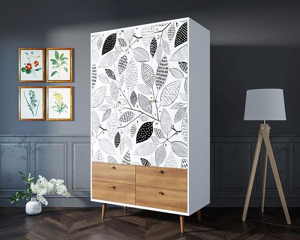 Шкаф трехстворчатый Berber принт 9 арт BB02/Print_09 - Вид 3