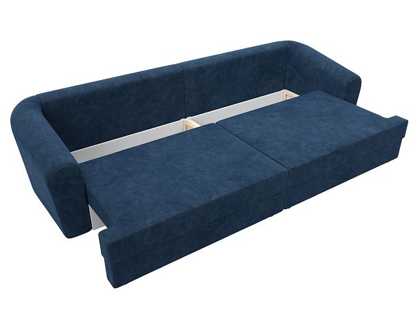 Диван прямой Милтон Велюр синий - Вид 8