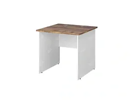 TANDEM RTD030-80-SH Стол квадратный ун-й 800х800х750 Таксония шоколадная/Белый - Фото предпросмотра