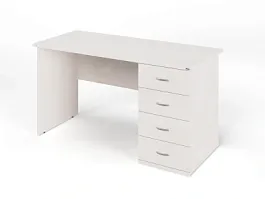 ЛАЙТ / LIGHT RRG007-14x6R Однотумбовый стол 140x60x75 Дуб Молочный - Фото предпросмотра