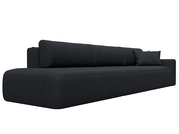 Диван прямой Лига-036 НПБ Модерн Лонг подлокотник справа Искусственная замша серый - Вид 3