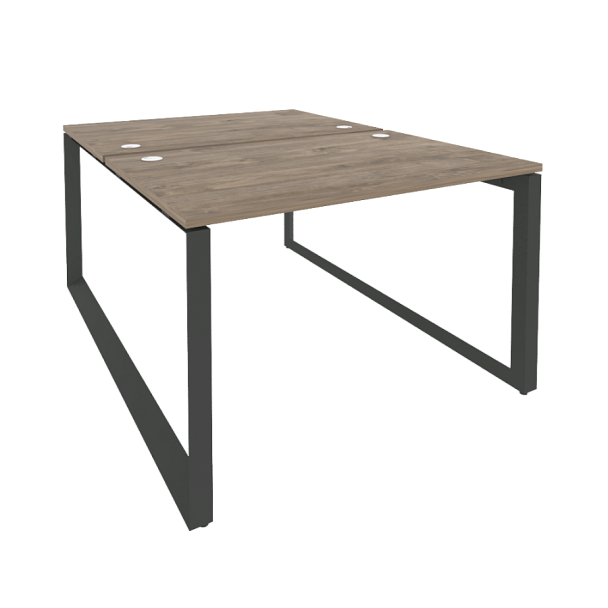 Onix Рабочая станция на О-образном м/к O.MO-D.RS-2.2.8 Тиквуд темный/Антрацит металл 1180*1635*750 - Вид 1