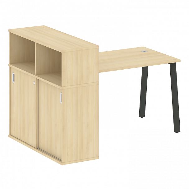 Рабочая станция "Metal System" БА.РС-СШК-3.2 акация/антрацит - Вид 1