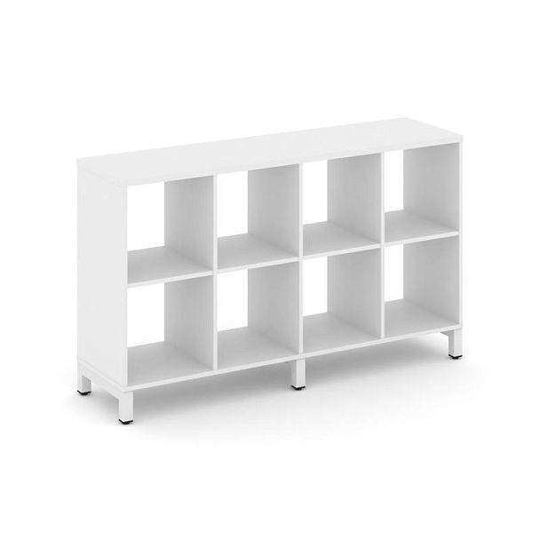 Стайл Проджект Каркас стеллажа 2 яр. SN.KS-240 Белый/Металл Белый 1488*400*881 - Вид 1