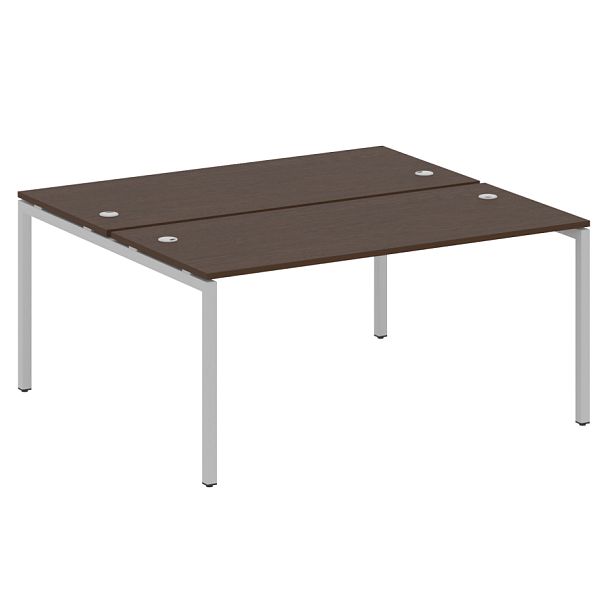 Metal System Quattro Р. ст. на П-образном м/к 40БП.РАС-СП-2.4 Венге/Серый металл 1600*1475*750 - Вид 1