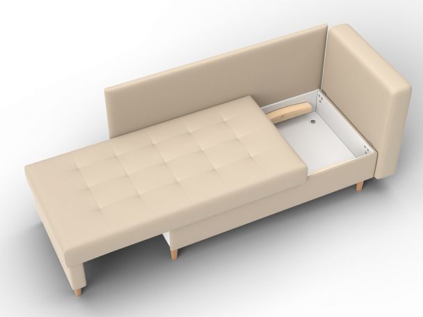 Кушетка Лига-098 Экокожа бежевый - Вид 7