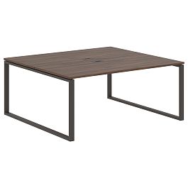 Стол 2-х местный EQWST 1716 Дуб Денвер тёмный/Мокко 1760х1606х750 EDIS - Фото предпросмотра