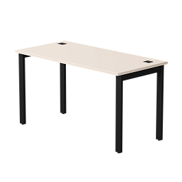 Стол прямой Everprof EVO на металлокаркасе 1380х670х755 мм Кашемир/Черный - Фото предпросмотра