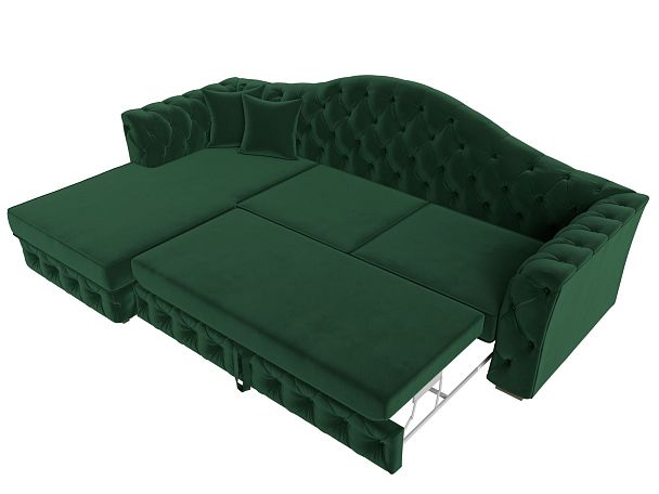 Диван угловой Артис левый угол Велюр зеленый - Вид 7