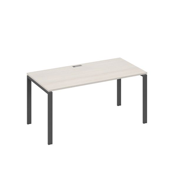 Стол письменный на металлокаркасе UNO A4 А4 Б1 025 БП дуб / металлокаркас антрацит - Вид 1